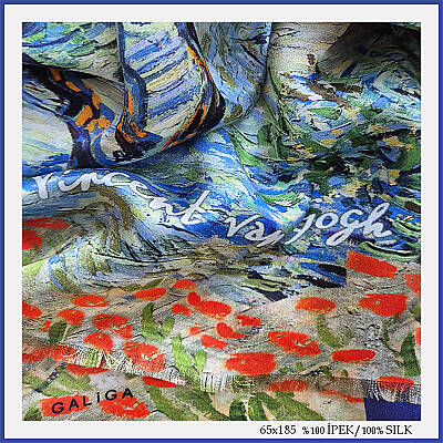 'Olive 185' İpek Şal - 2